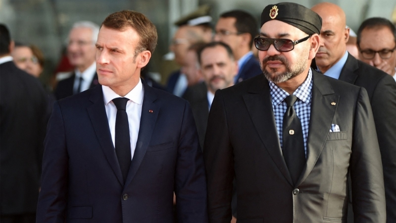 Sa Majesté Mohammed VI et Emmanuel Macron